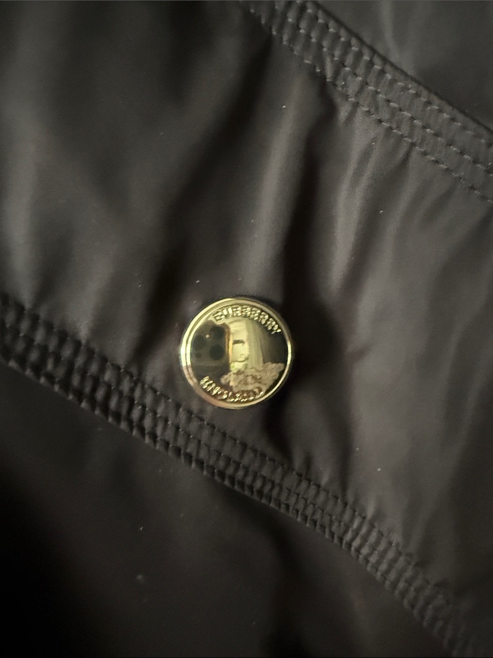 Burberry Black Hooded Anorak with Signature lining - Picture 2 of 6